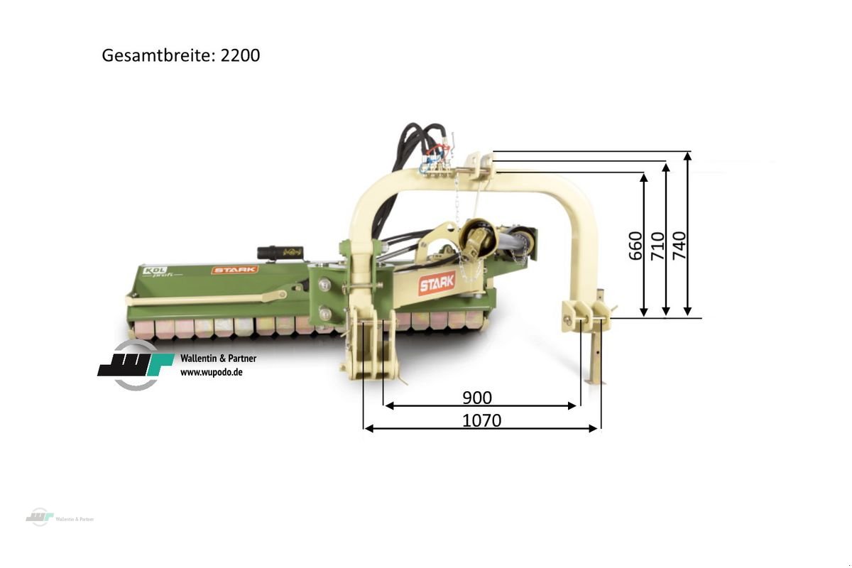 Mulchgerät & Häckselgerät typu Stark Böschungsmulcher Stark KDL 180, Neumaschine v Wesenberg (Obrázek 3)