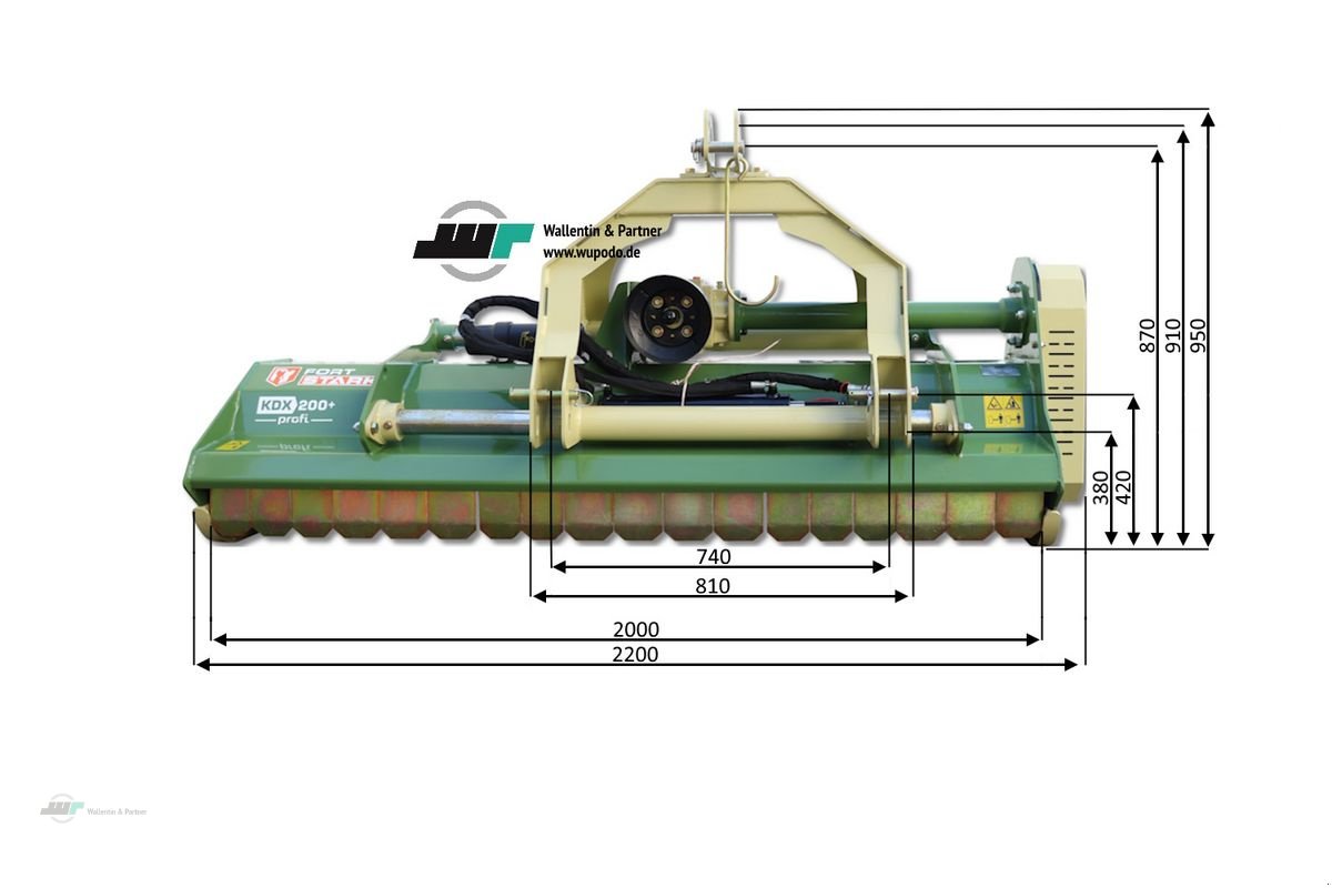 Mulchgerät & Häckselgerät tip Stark Mulcher KDX 200 Profi + Schlegelmulcher hydr. Se, Neumaschine in Wesenberg (Poză 2)