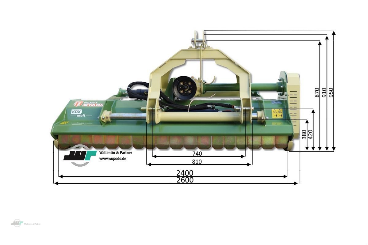 Mulchgerät & Häckselgerät typu Stark Mulcher KDX 240 Profi + Schlegelmulcher hydr. Se, Neumaschine w Wesenberg (Zdjęcie 2)