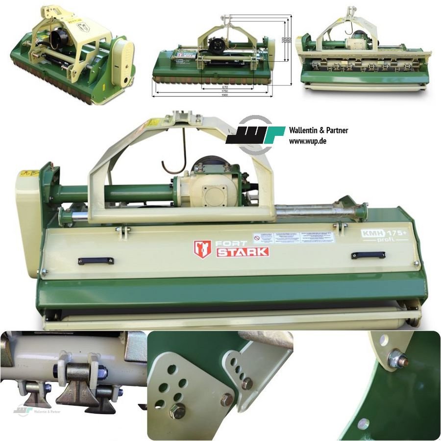 Mulchgerät & Häckselgerät Türe ait Stark Mulcher Schlegelmulcher KMH 155 F Profi + hydr., Neumaschine içinde Wesenberg (resim 8)