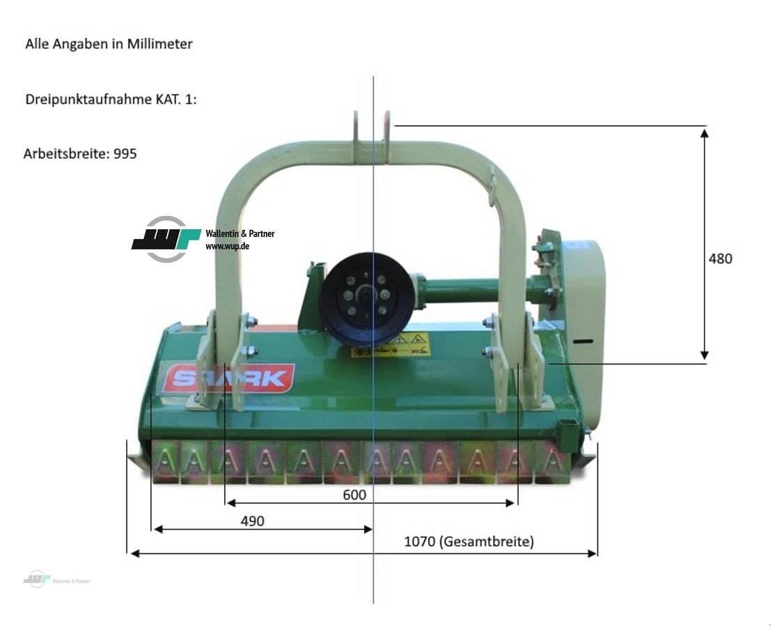 Mulchgerät & Häckselgerät typu Stark Mulcher Schlegelmulcher Stark KS 95 Profi ab 10, Neumaschine w Wesenberg (Zdjęcie 2)