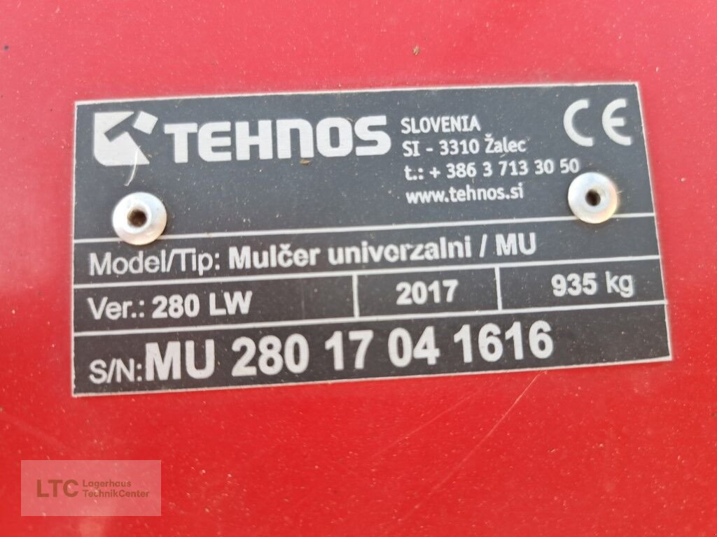 Mulchgerät & Häckselgerät typu Tehnos 280 LW, Gebrauchtmaschine w Redlham (Zdjęcie 11)