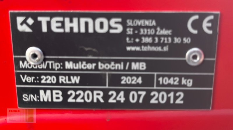 Mulchgerät & Häckselgerät typu Tehnos MB 220R LW PROFI, Neumaschine v Risum-Lindholm (Obrázek 5)