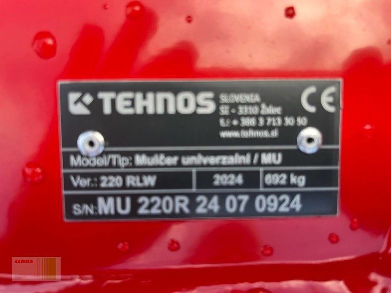 Mulchgerät & Häckselgerät tipa Tehnos MU 220R PROFI LW, Neumaschine u Risum-Lindholm (Slika 5)