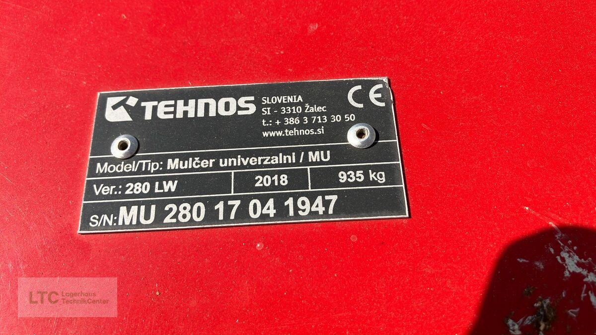 Mulchgerät & Häckselgerät του τύπου Tehnos MU 280 LW, Gebrauchtmaschine σε Korneuburg (Φωτογραφία 10)