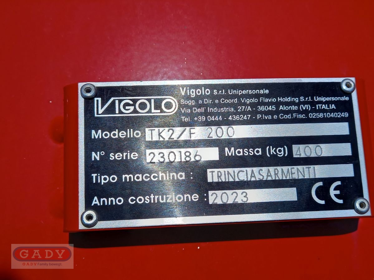 Mulchgerät & Häckselgerät типа Vigolo TK2 200 MULCHER, Neumaschine в Lebring (Фотография 10)