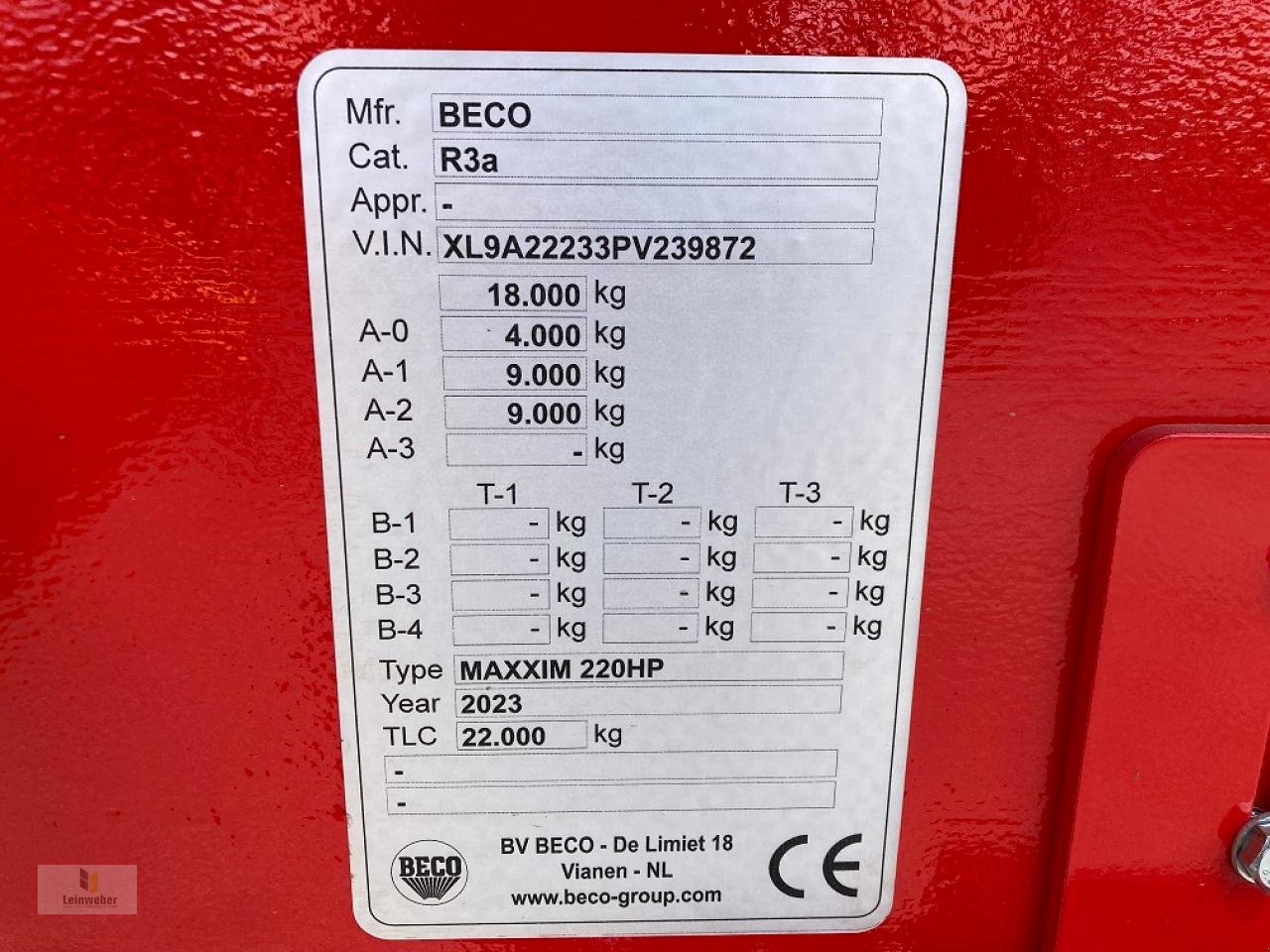 Muldenkipper del tipo BECO Maxxim 220 HP, Neumaschine en Neuhof - Dorfborn (Imagen 5)