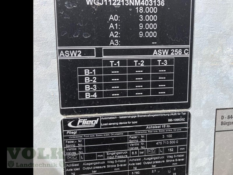 Muldenkipper του τύπου Fliegl GIGANT ASW 256 FOX, Neumaschine σε Friedberg-Derching (Φωτογραφία 1)