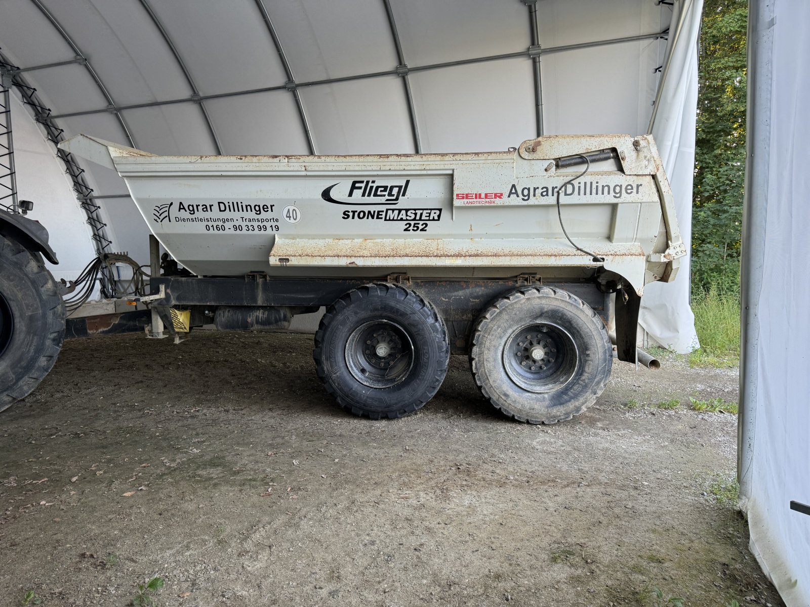 Muldenkipper van het type Fliegl Stone Master 252 Profi, Gebrauchtmaschine in Bad Füssing (Foto 5)