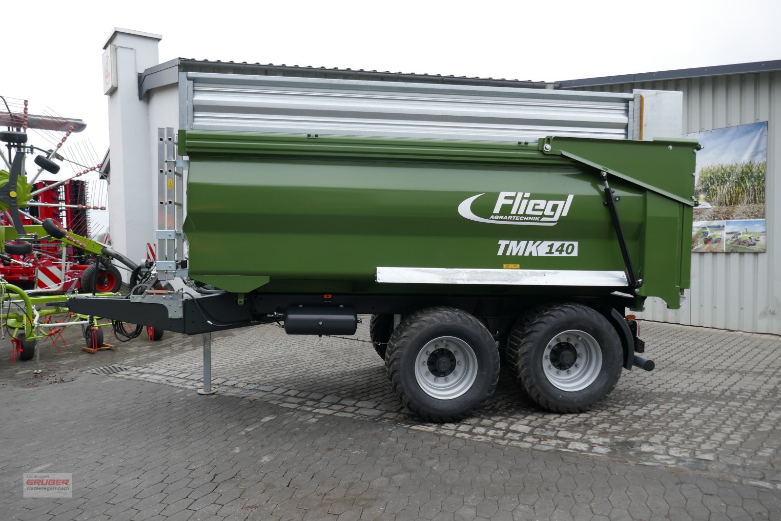 Muldenkipper del tipo Fliegl TMK 140 FOX, Neumaschine In Dorfen (Immagine 5)