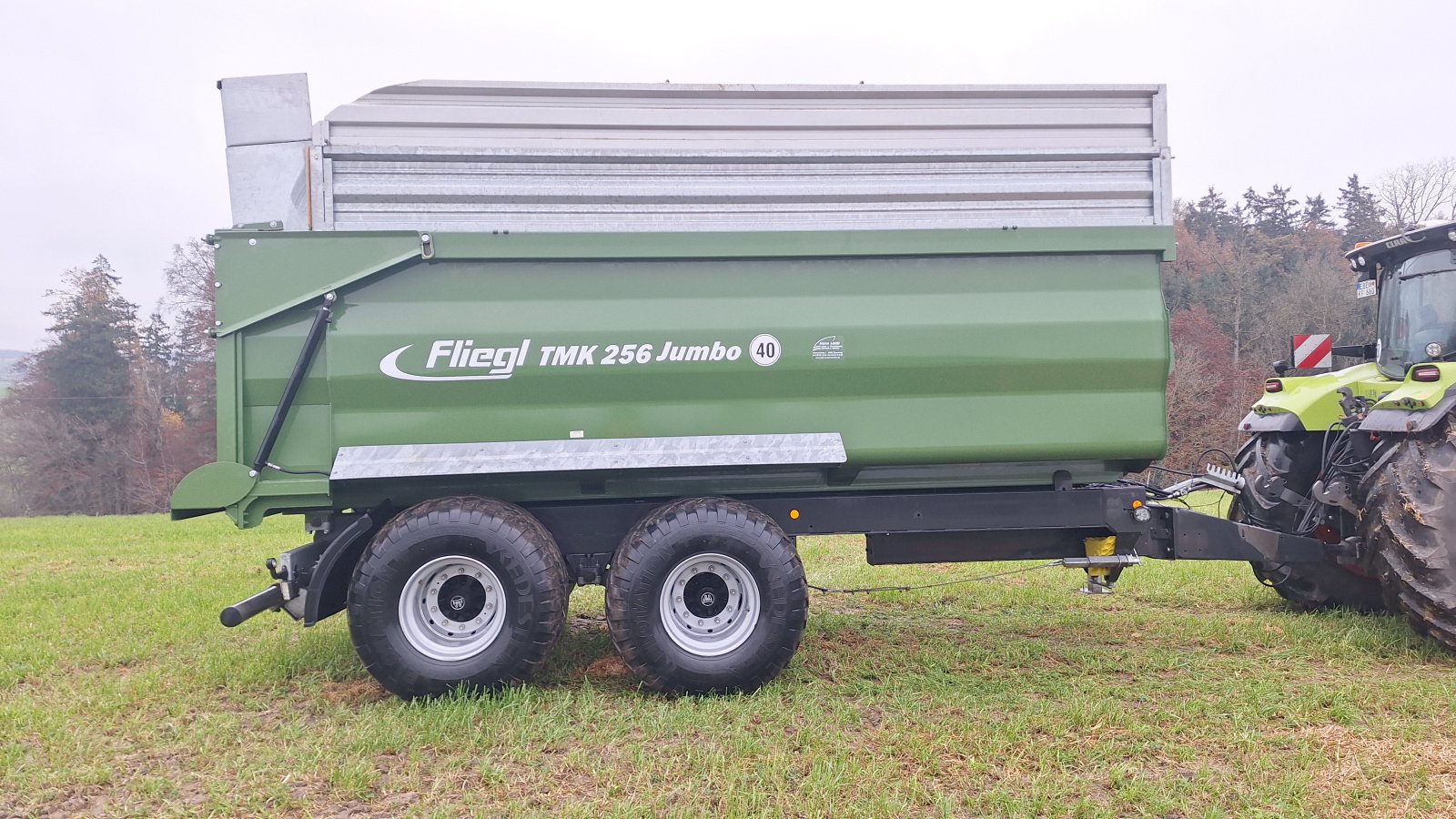 Muldenkipper van het type Fliegl TMK 256 Jumbo, Gebrauchtmaschine in Emmering (Foto 1)