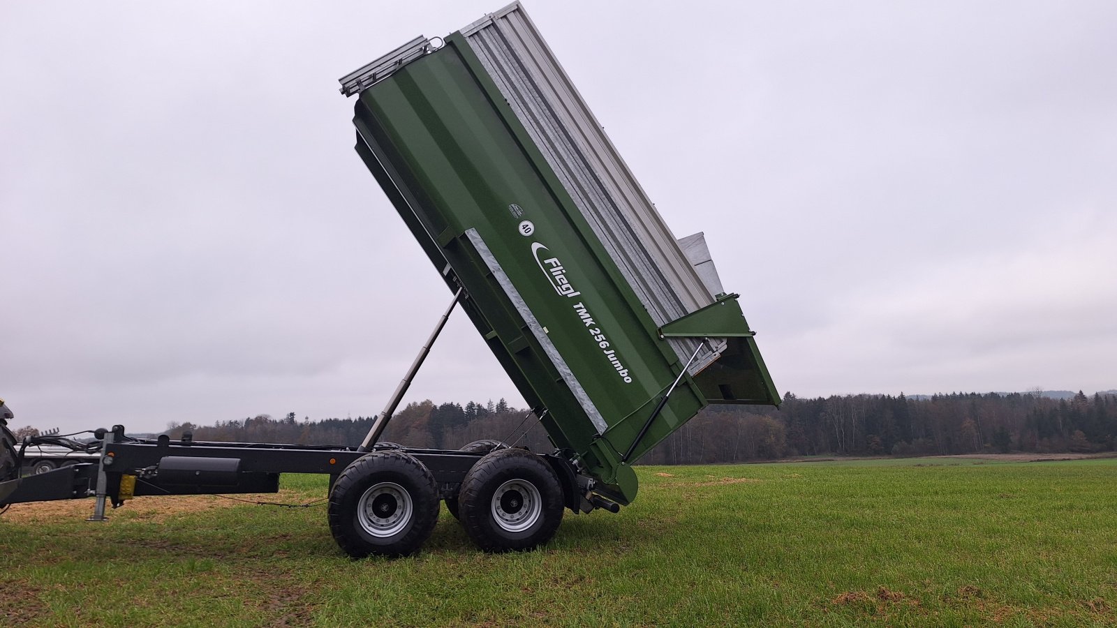 Muldenkipper van het type Fliegl TMK 256 Jumbo, Gebrauchtmaschine in Emmering (Foto 8)