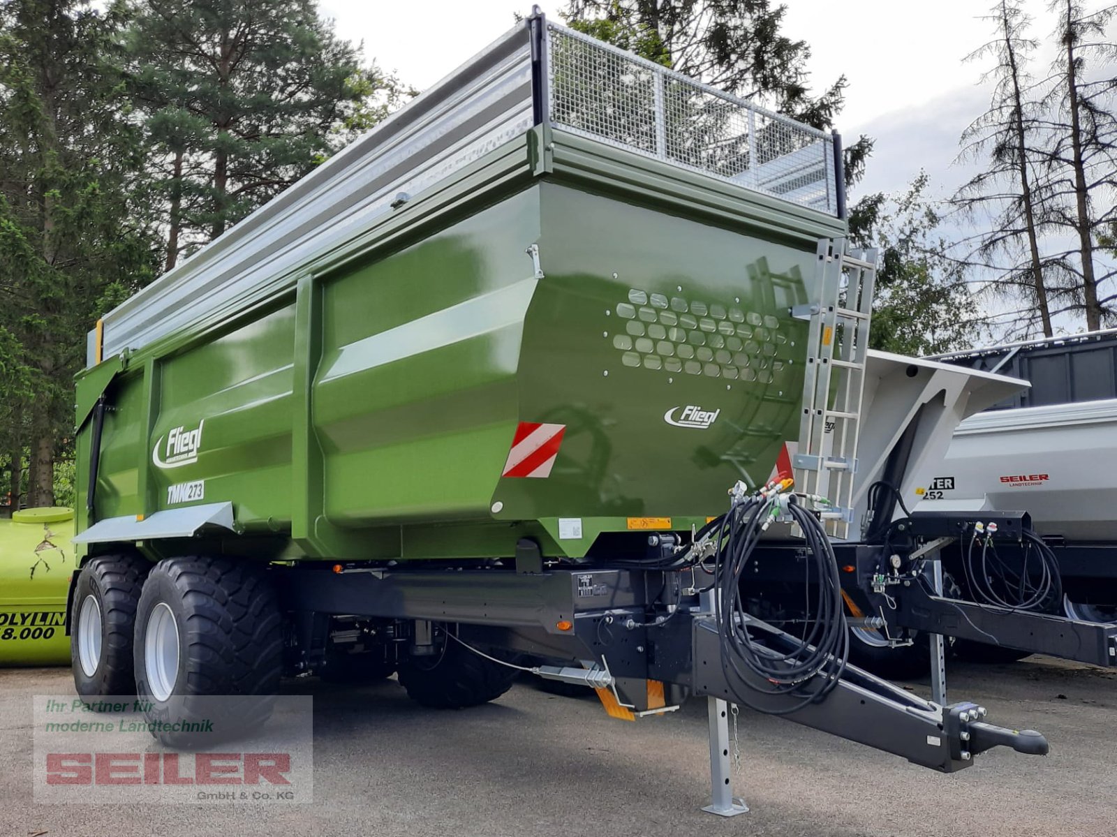 Muldenkipper Türe ait Fliegl TMK 273 FOX JUMBO 40m³, Neumaschine içinde Ansbach (resim 1)