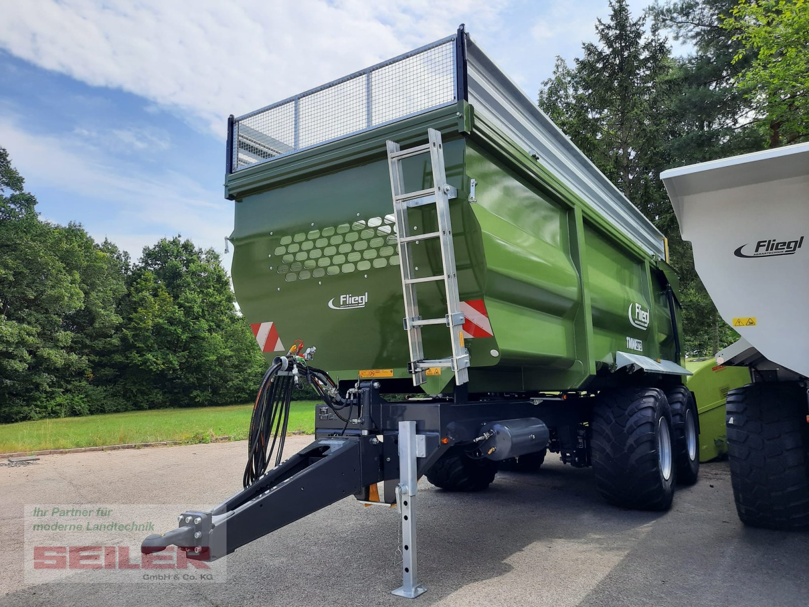 Muldenkipper Türe ait Fliegl TMK 273 FOX JUMBO 40m³, Neumaschine içinde Ansbach (resim 2)