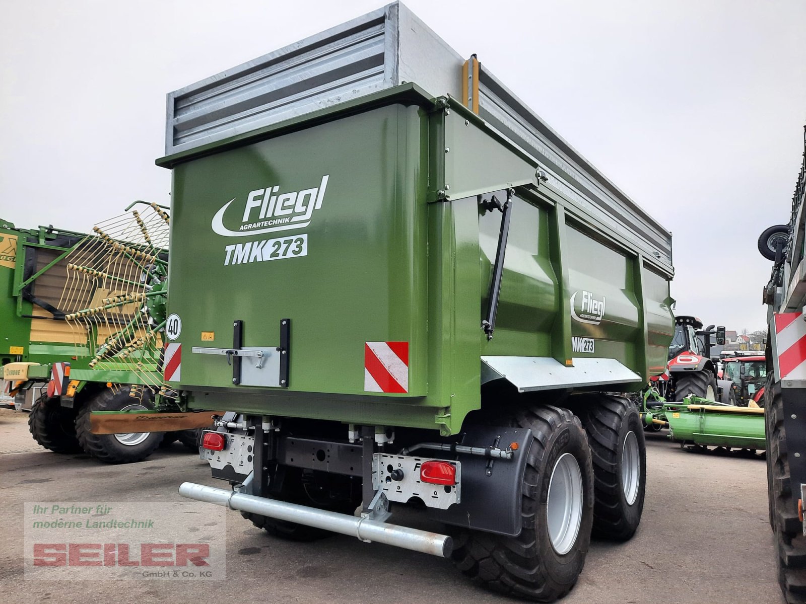 Muldenkipper Türe ait Fliegl TMK 273 FOX JUMBO 40m³, Neumaschine içinde Ansbach (resim 4)