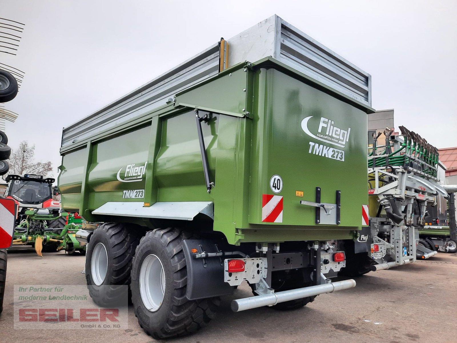 Muldenkipper van het type Fliegl TMK 273 FOX JUMBO 40m³, Neumaschine in Ansbach (Foto 5)