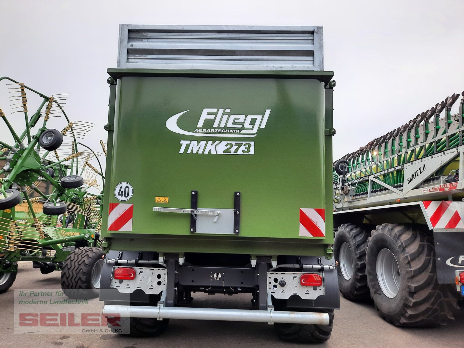 Muldenkipper van het type Fliegl TMK 273 FOX JUMBO 40m³, Neumaschine in Ansbach (Foto 8)