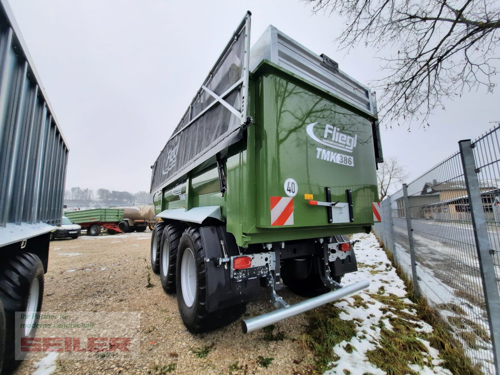 Muldenkipper a típus Fliegl TMK 386 FOX PROFI 45m³ + Top Lift Light, Neumaschine ekkor: Burghaslach (Kép 5)