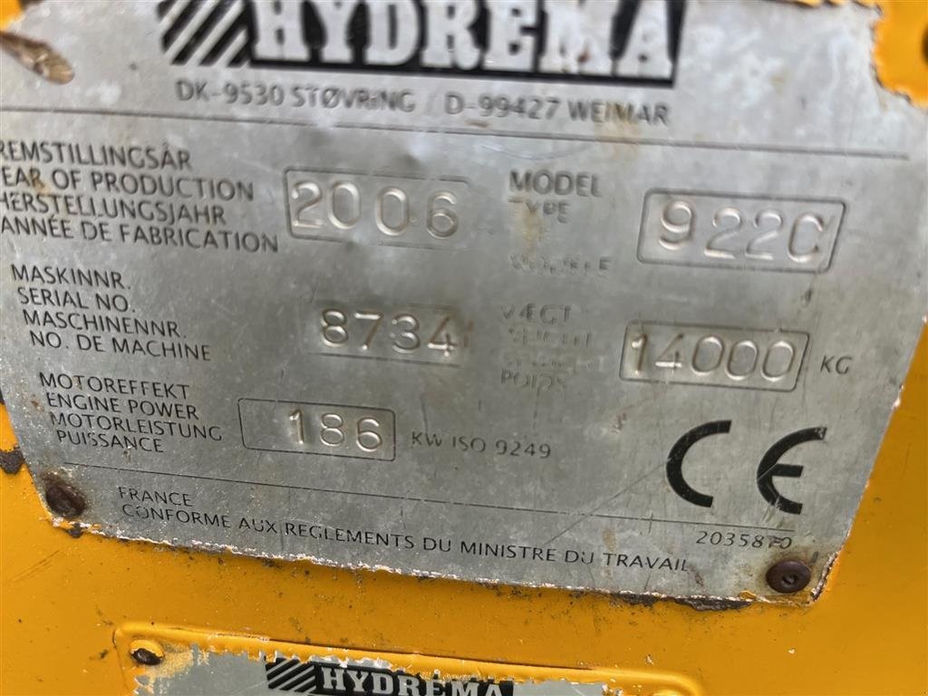 Muldenkipper del tipo Hydrema 922 C, Gebrauchtmaschine en Løgstør (Imagen 5)