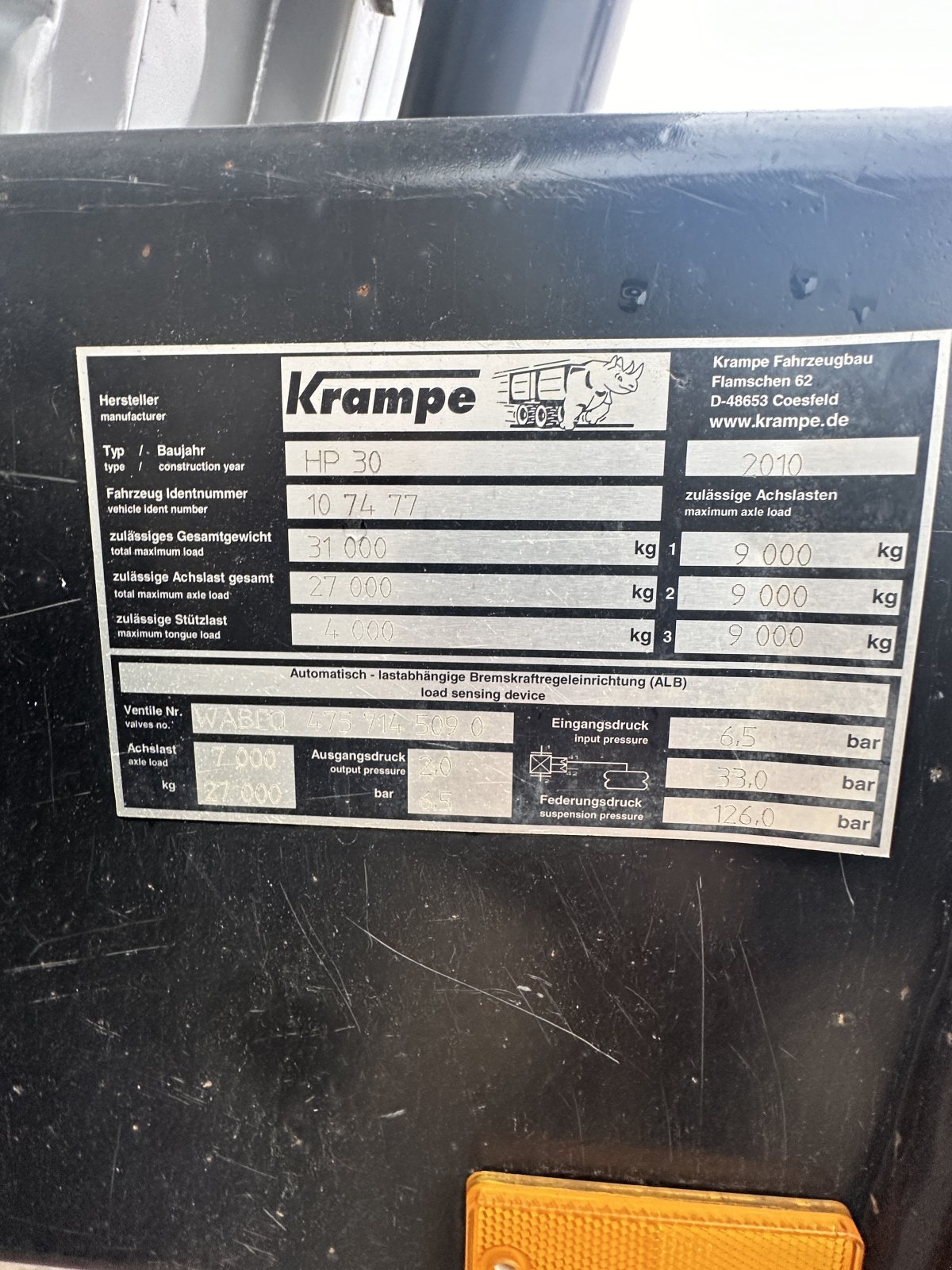 Muldenkipper del tipo Krampe HP 30, Gebrauchtmaschine en Dachwig (Imagen 12)