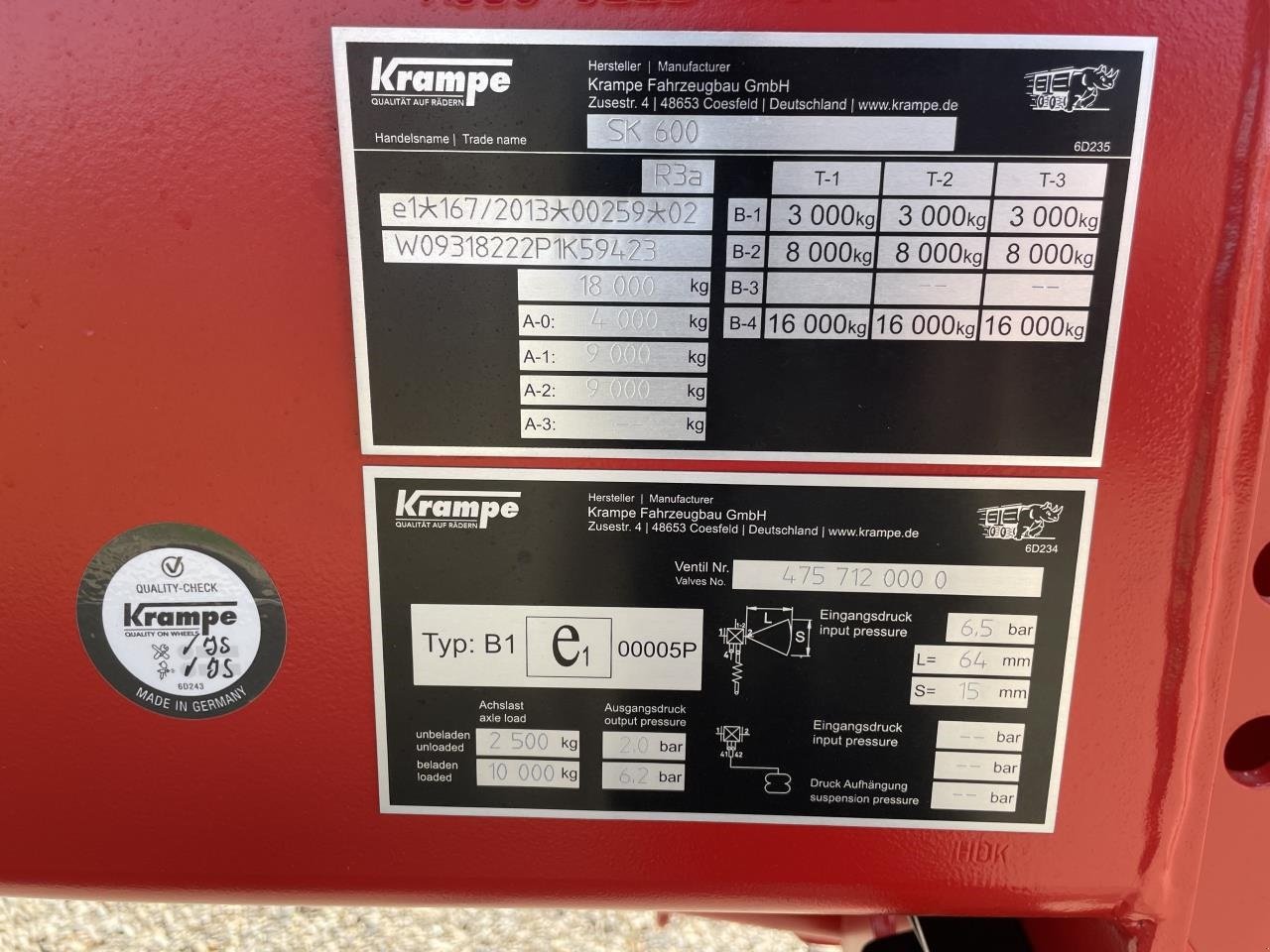 Muldenkipper του τύπου Krampe SK 600, Gebrauchtmaschine σε Skanderborg (Φωτογραφία 8)