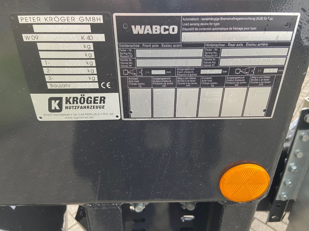 Muldenkipper del tipo Kröger MUP 20HP, Neumaschine en Coesfeld (Imagen 10)