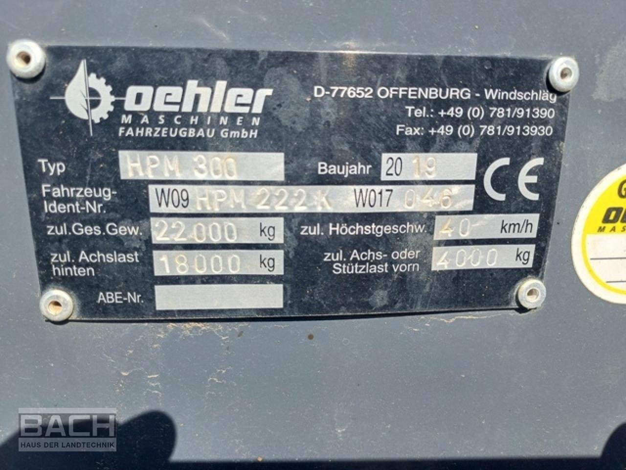 Muldenkipper typu Oehler HPM 300, Gebrauchtmaschine w Boxberg-Seehof (Zdjęcie 7)