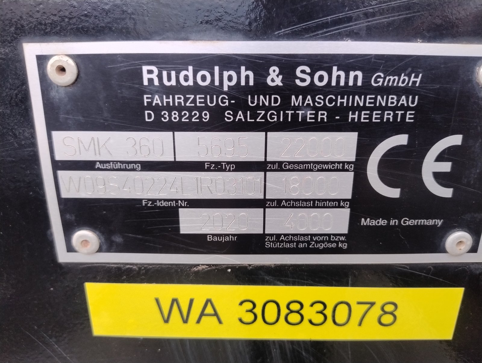 Muldenkipper typu Rudolph Sohn SMK360, Sandmulde, Erdmulde, Mulde, Gebrauchtmaschine v Dinklage (Obrázek 13)