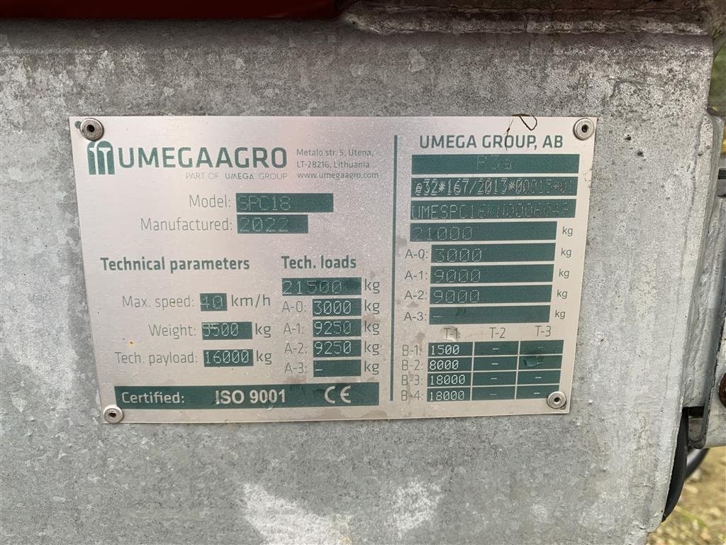 Muldenkipper typu Sonstige spc 16 60 cm. oversider  /  EU 40 km/t godkendt., Gebrauchtmaschine v Tinglev (Obrázek 7)