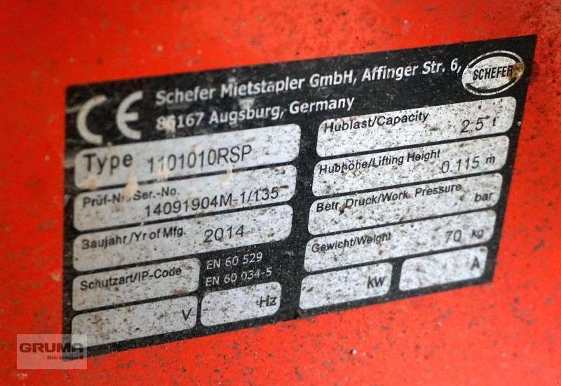 Niederhubwagen des Typs Schefer 1101010RSP, Gebrauchtmaschine in Friedberg-Derching (Bild 3)