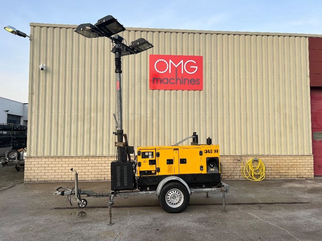 Notstromaggregat van het type Atlas Copco QAS 14, Generator + Lichtmast / Light tower, Gebrauchtmaschine in Heijen (Foto 8)