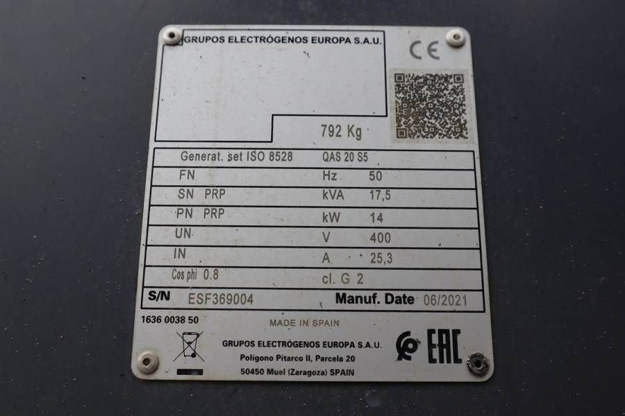 Notstromaggregat of the type Atlas Copco QAS 20 S5 Valid Inspection, *Guarantee! Diesel, 17, Gebrauchtmaschine in Groenlo (Picture 8)