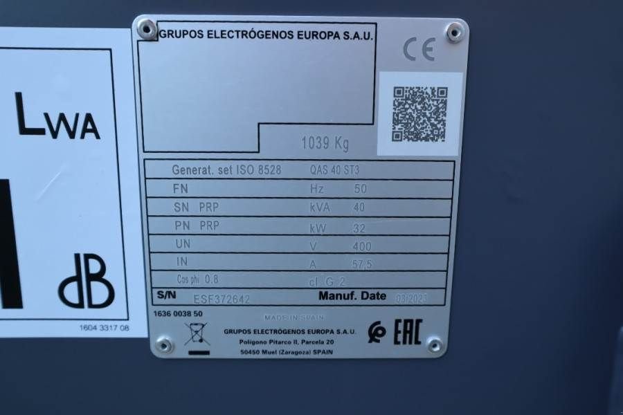 Notstromaggregat Türe ait Atlas Copco QAS 40 ST3 Valid inspection, *Guarantee! Diesel, 4, Gebrauchtmaschine içinde Groenlo (resim 11)