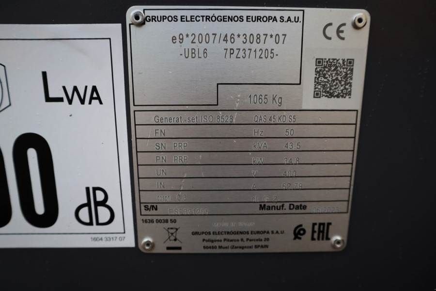 Notstromaggregat του τύπου Atlas Copco QAS 45 KD S5 Valid inspection, *Guarantee! Diesel,, Gebrauchtmaschine σε Groenlo (Φωτογραφία 7)