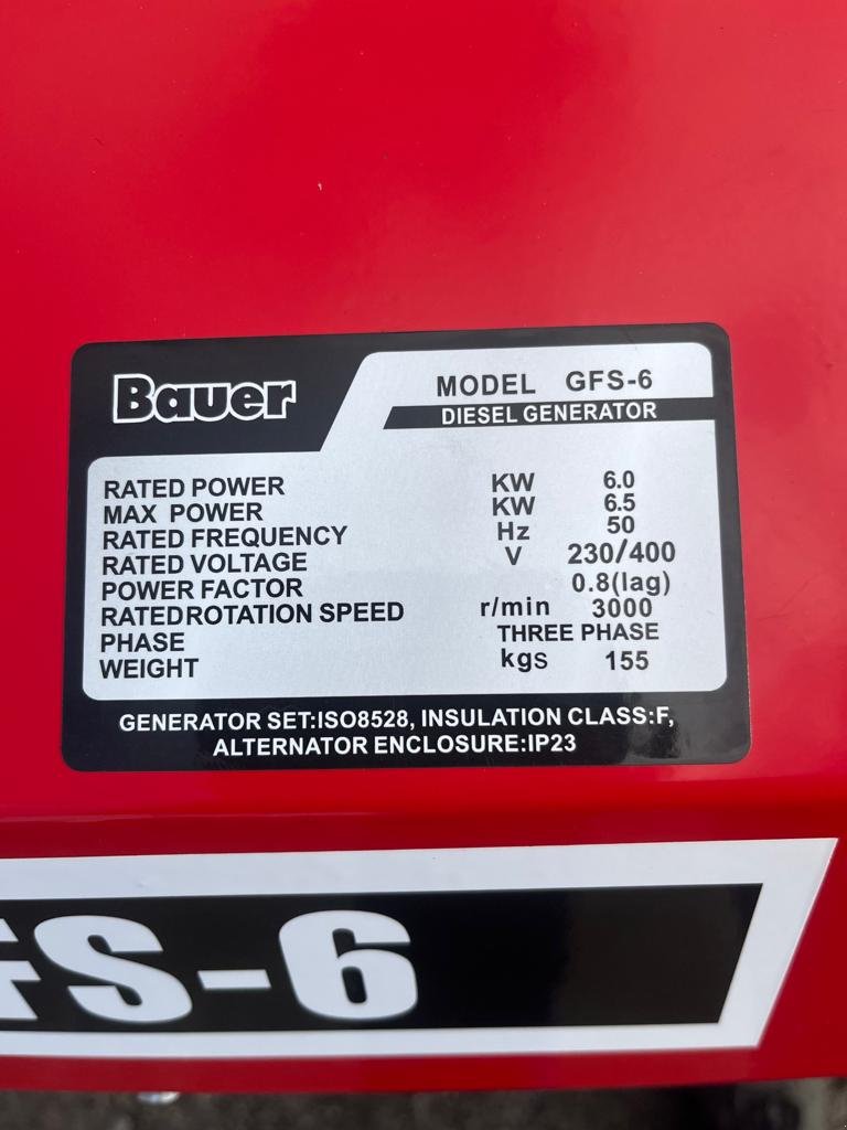 Notstromaggregat of the type Bauer GFS-6, 6,5KW, 8KVA, Notstrom, Gebrauchtmaschine in Neureichenau (Picture 7)