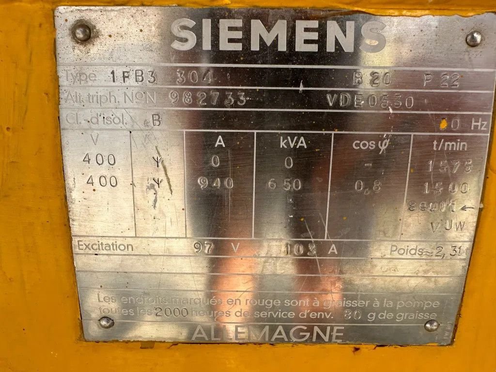 Notstromaggregat Türe ait Caterpillar D348 Siemens 650 kVA generatorset Ex Emergency 482 hours, Gebrauchtmaschine içinde VEEN (resim 11)