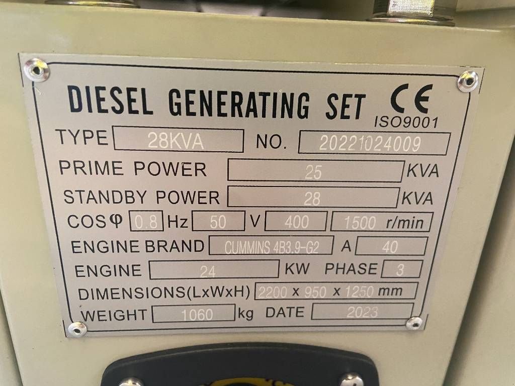 Notstromaggregat del tipo Cummins 4B3.9-G2 - 28 kVA Generator - DPX-19830, Neumaschine In Oudenbosch (Immagine 4)