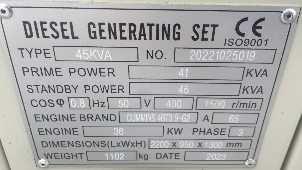 Notstromaggregat del tipo Cummins 4BT3.9-G2 - 45 kVA Generator - DPX-19831, Neumaschine en Oudenbosch (Imagen 5)