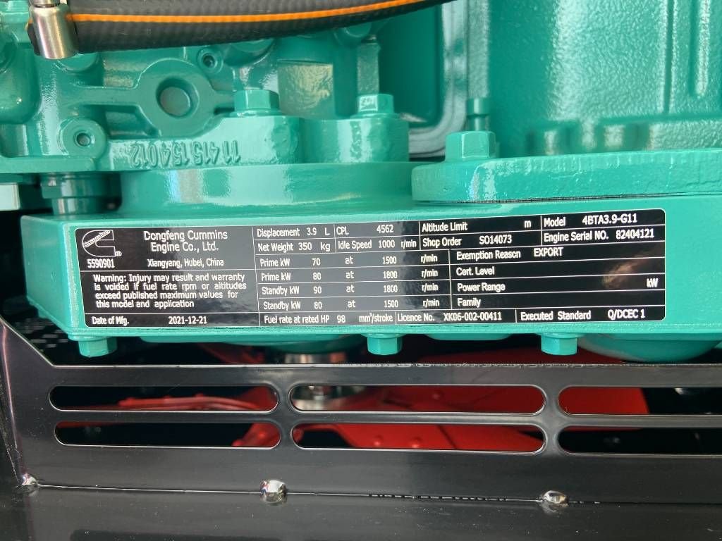 Notstromaggregat of the type Cummins 4BTA3.9-G11 - 88 kVA Generator - DPX-19834, Neumaschine in Oudenbosch (Picture 10)