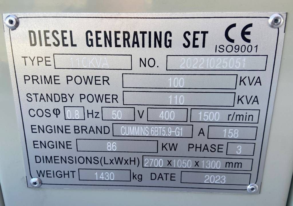 Notstromaggregat za tip Cummins 6BT5.9-G2 - 110 kVA Generator - DPX-19835, Neumaschine u Oudenbosch (Slika 4)