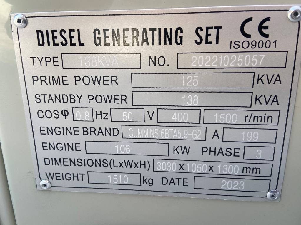 Notstromaggregat typu Cummins 6BTA5.9-G2 - 138 kVA Generator - DPX-19836, Neumaschine v Oudenbosch (Obrázek 5)