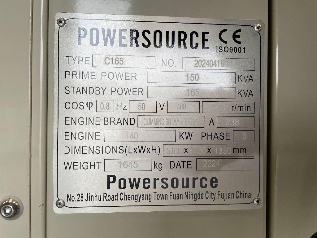 Notstromaggregat tipa Cummins 6BTAA5.9-G12 - 165 kVA Generator - DPX-19838, Neumaschine u Oudenbosch (Slika 7)