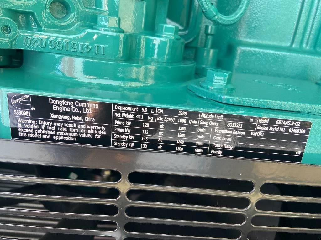 Notstromaggregat του τύπου Cummins 6BTAA5.9-G2 - 155 kVA Generator - DPX-19837, Neumaschine σε Oudenbosch (Φωτογραφία 9)