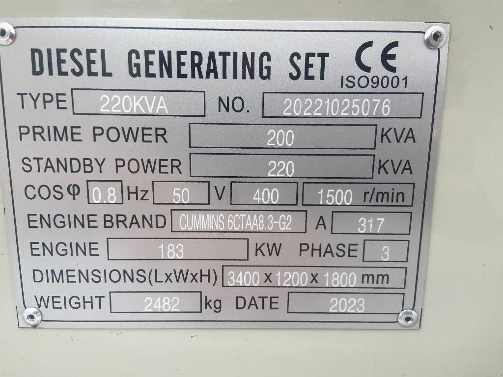 Notstromaggregat tipa Cummins 6CTAA8.3-G2 - 220 kVA Generator - DPX-19840, Neumaschine u Oudenbosch (Slika 5)