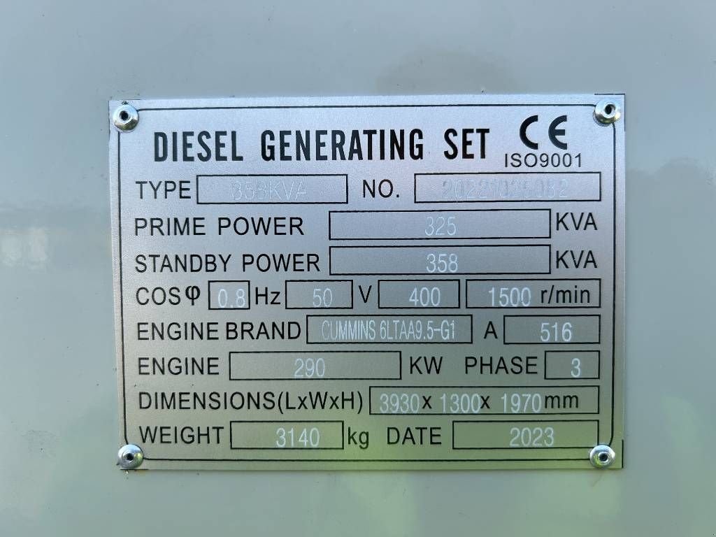 Notstromaggregat typu Cummins 6LTAA9.5-G1 - 360 kVA Generator - DPX-19843, Neumaschine w Oudenbosch (Zdjęcie 4)