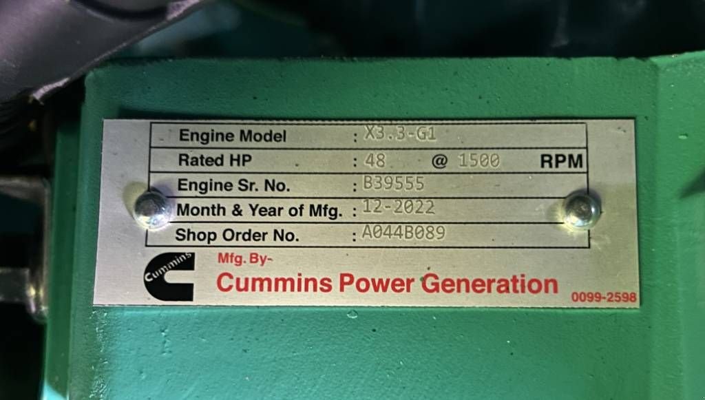 Notstromaggregat of the type Cummins C33D5 - 33 kVA Generator - DPX-18503, Neumaschine in Oudenbosch (Picture 11)