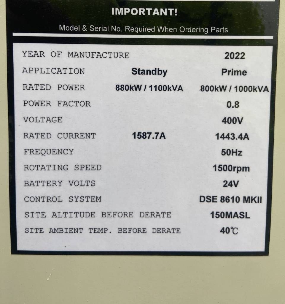 Notstromaggregat des Typs Cummins KTA38-G5 - 1100 kVA Generator - DPX-18815, Neumaschine in Oudenbosch (Bild 4)