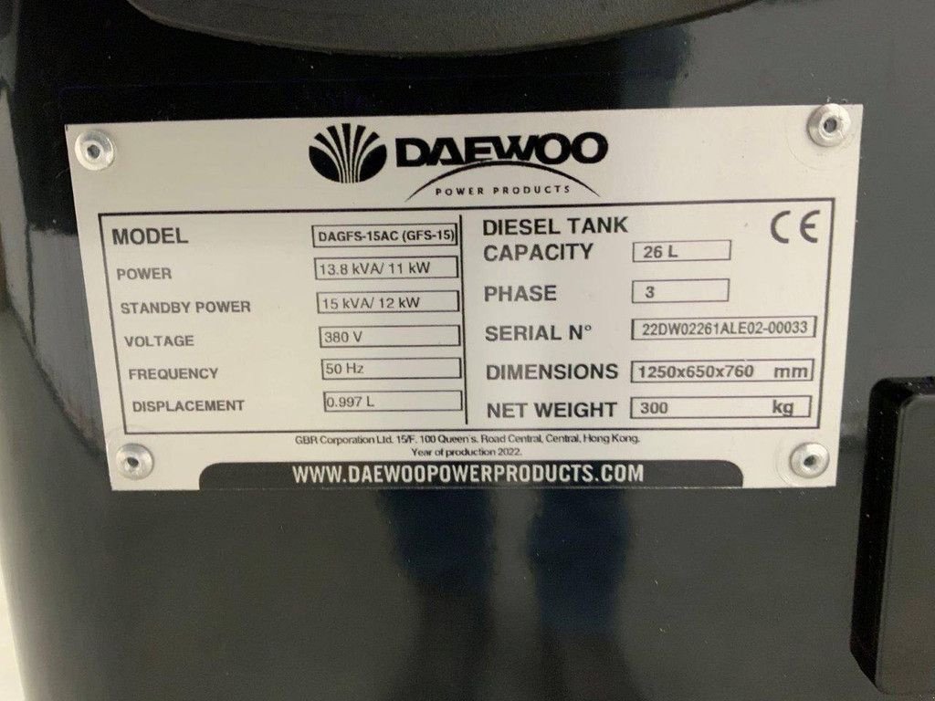 Notstromaggregat typu Daewoo Dagfs-15AC, Neumaschine v Antwerpen (Obrázek 7)