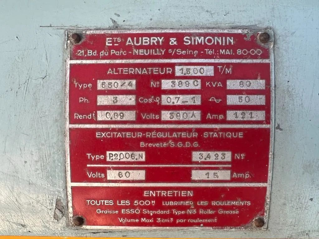 Notstromaggregat a típus DAF DHTD 825 A 80 kVA noodstroom generatorset aggregaat ex Emergency, Gebrauchtmaschine ekkor: VEEN (Kép 9)