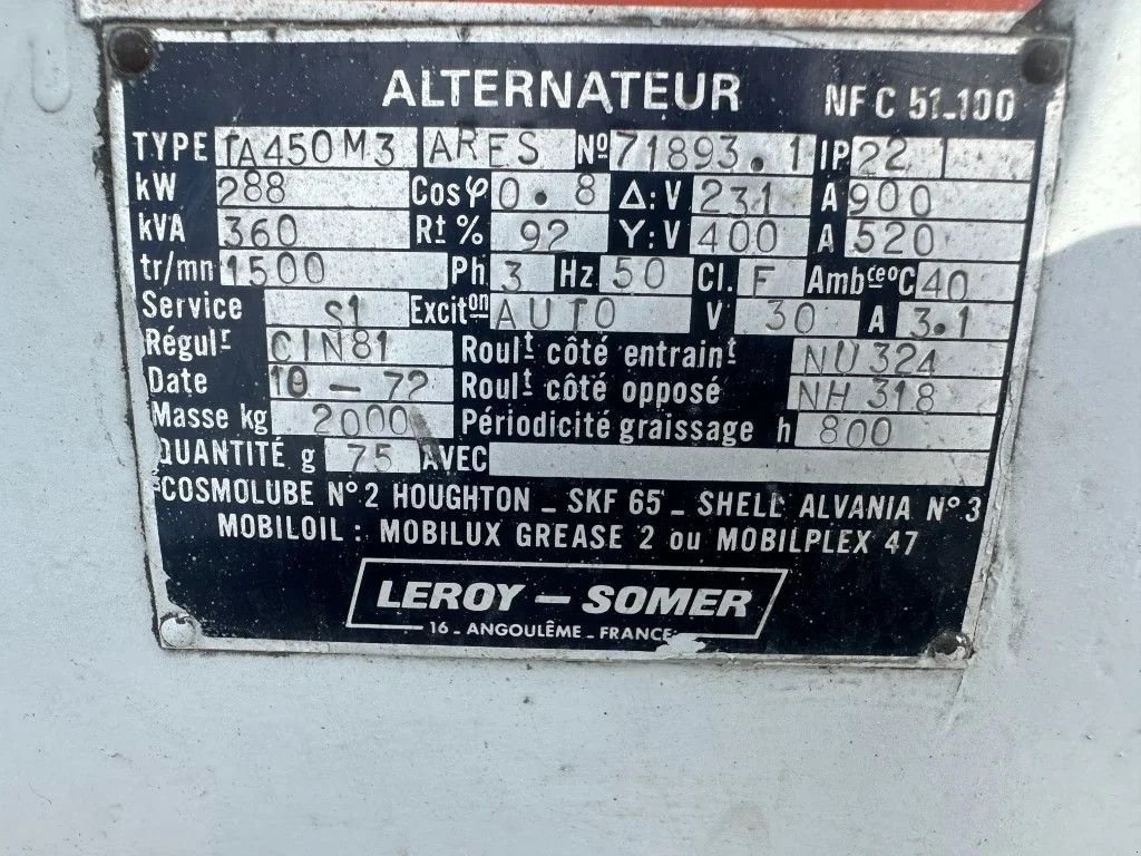 Notstromaggregat del tipo Deutz BF12M 716 Leroy Somer 360 kVA generatorset ex emergency, Gebrauchtmaschine In VEEN (Immagine 11)